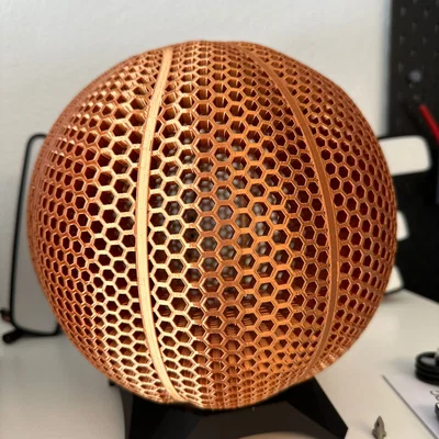 Mô hình bóng rổ Wilson airless độc đáo - Tự in 3D tại nhà