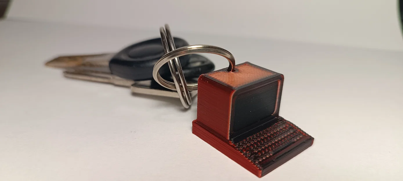 Móc khóa hình máy tính cổ điển 3D độc đáo cho tín đồ công nghệ - Image 12
