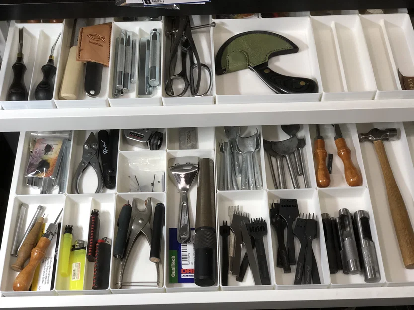 Bộ khay chia ngăn kéo (Shallow Drawer Organizer) bền chắc cho đồ dùng - Image 1