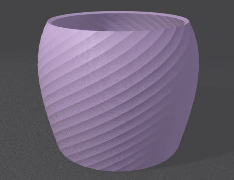 Chậu trồng cây mini 3D họa tiết xoắn hiện đại tinh tế - Image 3