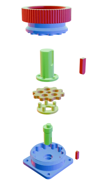 Mô hình hộp số Cycloidal Mini tỉ lệ 10:1 - Dự án in 3D giáo dục - Image 2