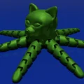Octo-Cat: Mô hình mèo bạch tuộc khớp nối đáng yêu để in 3D - Thumbnail 1