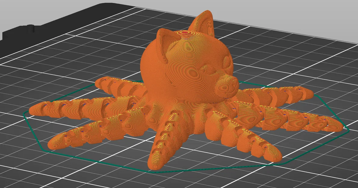 Octo-Cat: Mô hình mèo bạch tuộc khớp nối đáng yêu để in 3D - Image 2