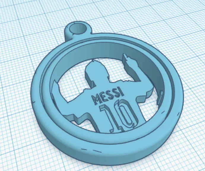 Mặt dây chuyền xoay 3D Lionel Messi - Món quà độc đáo cho fan bóng đá - Image 3