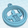 Mặt dây chuyền xoay 3D Lionel Messi - Món quà độc đáo cho fan bóng đá - Thumbnail 3