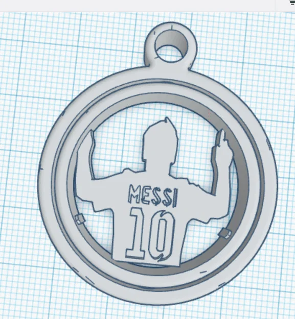 Mặt dây chuyền xoay 3D Lionel Messi - Món quà độc đáo cho fan bóng đá - Image 6