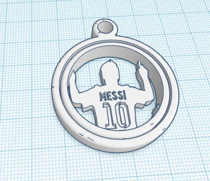 Mặt dây chuyền xoay 3D Lionel Messi - Món quà độc đáo cho fan bóng đá - Image 7