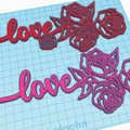 Valentine Rose of Love: Mẫu trang trí tình yêu in 3D đẹp mắt - Thumbnail 1
