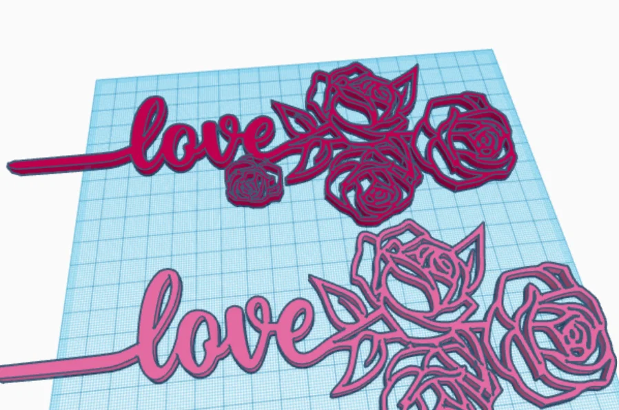 Valentine Rose of Love: Mẫu trang trí tình yêu in 3D đẹp mắt - Image 2