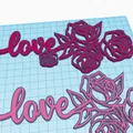 Valentine Rose of Love: Mẫu trang trí tình yêu in 3D đẹp mắt - Thumbnail 2
