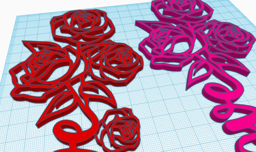 Valentine Rose of Love: Mẫu trang trí tình yêu in 3D đẹp mắt - Image 6