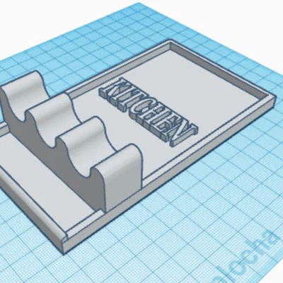 Khay Đựng Dụng Cụ Nhà Bếp Tiện Lợi - Thiết Kế In 3D Thông Minh