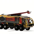 Xe cứu hỏa sân bay màu vàng 8x8 (Engine) có chuyển động - Thumbnail 3
