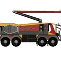 Xe cứu hỏa sân bay màu vàng 8x8 (Engine) có chuyển động - Thumbnail 10