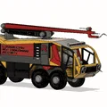 Xe cứu hỏa sân bay màu vàng 8x8 (Engine) có chuyển động - Thumbnail 12