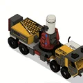 Xe tải quân sự CRAM màu vàng có chuyển động - Thumbnail 4