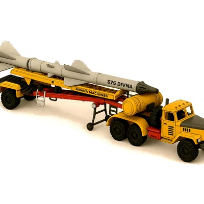 Xe tải chở SAM ZIL màu vàng (Yellow ZIL SAM Transport Truck)