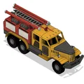 Xe cứu hỏa Yellow Zil màu vàng có chuyển động - Thumbnail 2