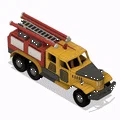 Xe cứu hỏa Yellow Zil màu vàng có chuyển động - Thumbnail 3