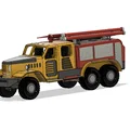 Xe cứu hỏa Yellow Zil màu vàng có chuyển động - Thumbnail 6