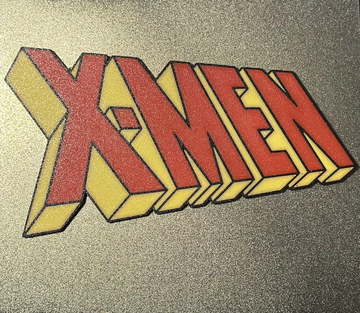 Mô hình 3D Logo X-Men - Vật phẩm trang trí cực chất cho fan Marvel - Image 1