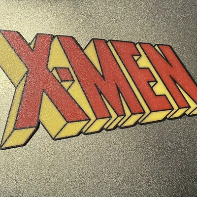 Mô hình 3D Logo X-Men - Vật phẩm trang trí cực chất cho fan Marvel