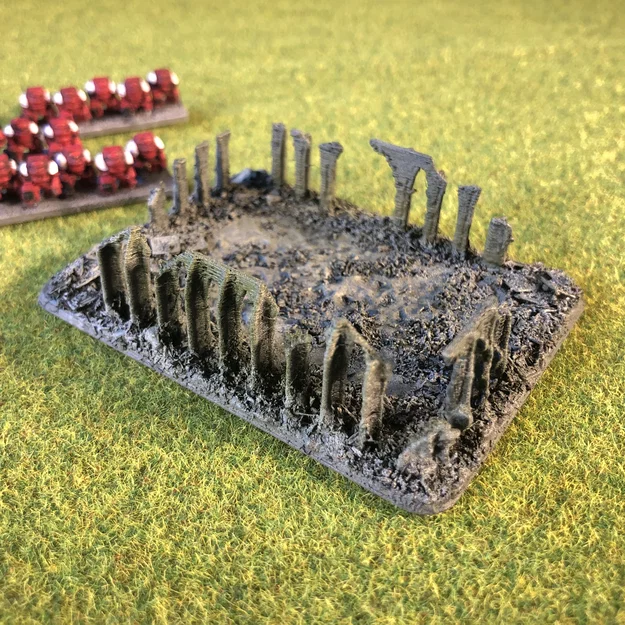 Mô hình tàn tích công trình Imperial quy mô 6mm cho Wargaming - Image 1