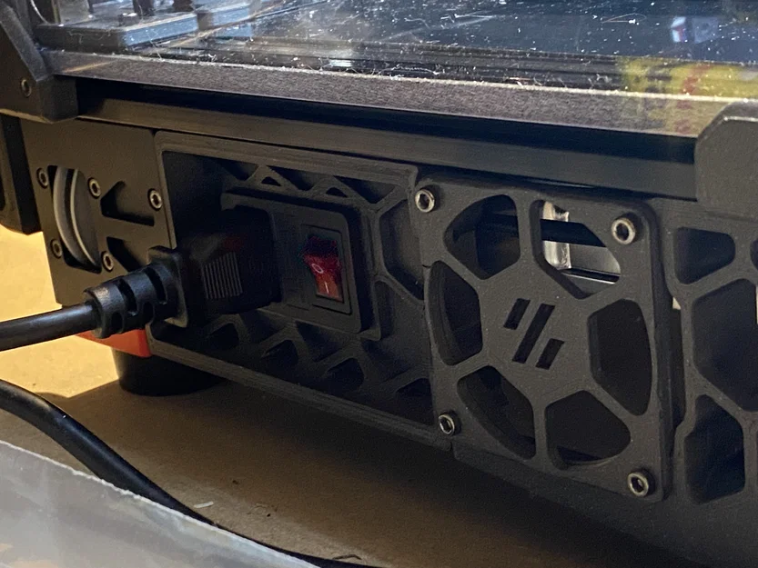 VORON 2.4 350 Side Skirt Power Connector Centred & Offset - Image 1