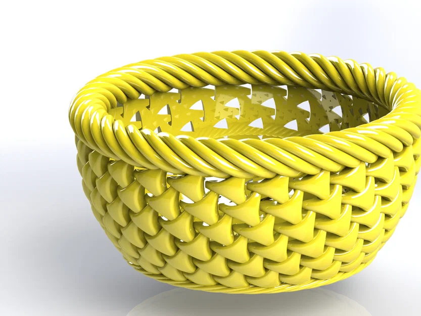Chiếc bát trang trí đan lưới (Miska) - Mô hình 3D tinh tế - Image 1