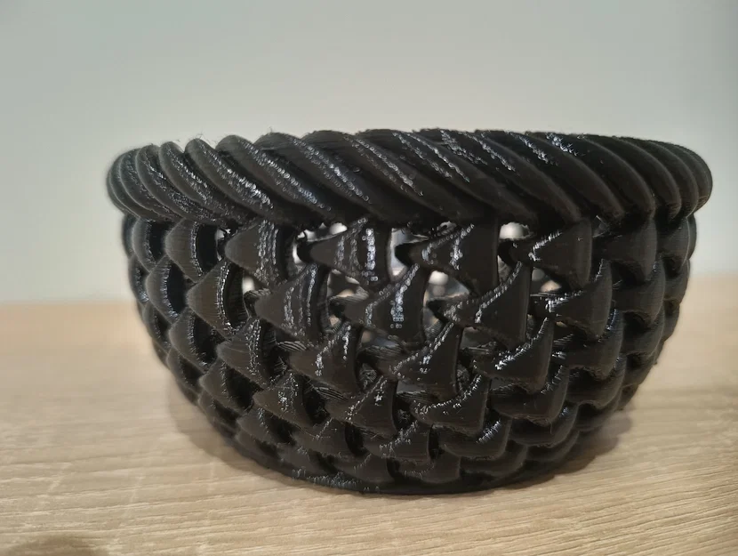 Chiếc bát trang trí đan lưới (Miska) - Mô hình 3D tinh tế - Image 3