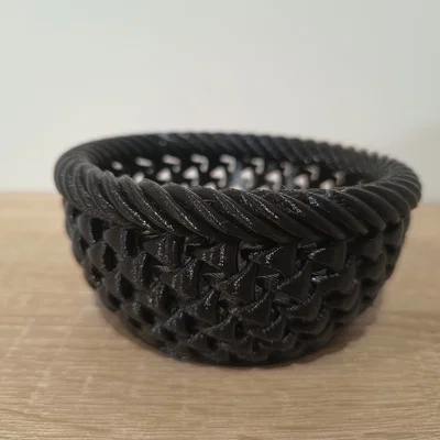 Chiếc bát trang trí đan lưới (Miska) - Mô hình 3D tinh tế