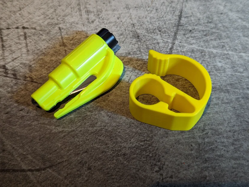 Kẹp gắn sunvisor cho Resqme (dao cắt dây seatbelt & phá kính) - Image 4