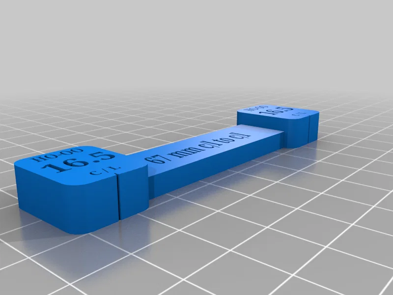 Công cụ căn chỉnh đường ray xe lửa mô hình HO/OO 16.5 mm - Image 1