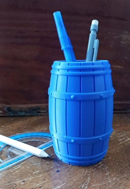 Ống cắm bút / Cốc dáng thùng (Barrel Pen Holder / Cup) - Image 3