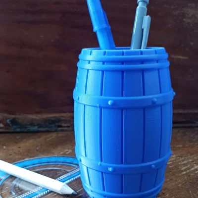 Ống cắm bút / Cốc dáng thùng (Barrel Pen Holder / Cup)