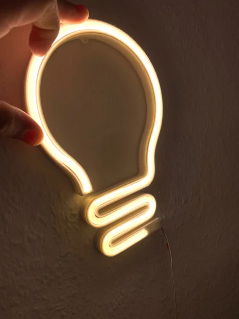 Khung treo đèn Neon LED hình bóng đèn (Dành cho dây 6mm) - Image 1