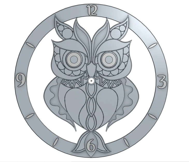Đồng hồ hình cú (Clock with the owl) - Image 4
