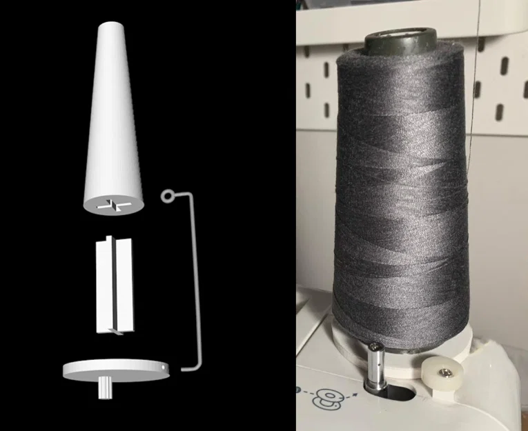 Bộ chuyển đổi ống chỉ lớn (Spool Adapter) cho máy may Singer - Image 1