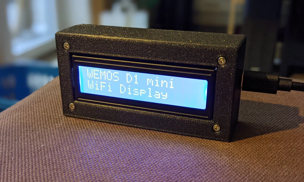 Case LCD 16x2 kèm hộc D1-Mini - Image 1