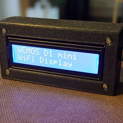 Case LCD 16x2 kèm hộc D1-Mini