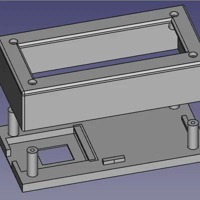 Case LCD 16x2 kèm hộc D1-Mini