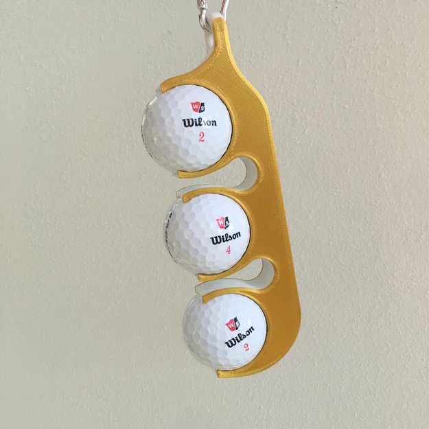 Mẫu giá treo bóng golf 3 vị trí tiện lợi cho golfer - Image 1