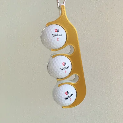 Mẫu giá treo bóng golf 3 vị trí tiện lợi cho golfer
