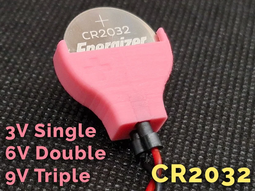Giá đỡ pin cúc áo CR2032 (CR2032 Coin Cell Battery Holder) - Image 1
