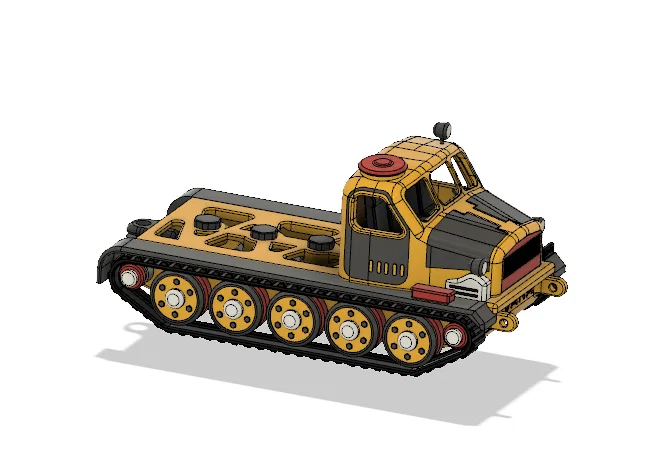 Khung gầm máy kéo pháo màu vàng (Yellow Artillery Tractor Chassis) - Image 2