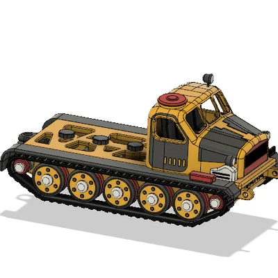 Khung gầm máy kéo pháo màu vàng (Yellow Artillery Tractor Chassis)