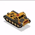 Khung gầm máy kéo pháo màu vàng (Yellow Artillery Tractor Chassis) - Thumbnail 4