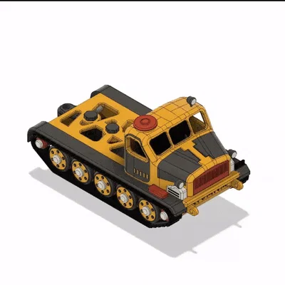 Khung gầm máy kéo pháo màu vàng (Yellow Artillery Tractor Chassis)