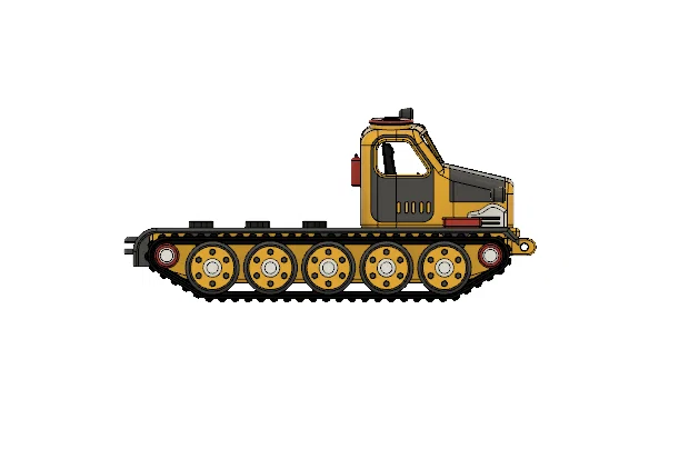 Khung gầm máy kéo pháo màu vàng (Yellow Artillery Tractor Chassis) - Image 5