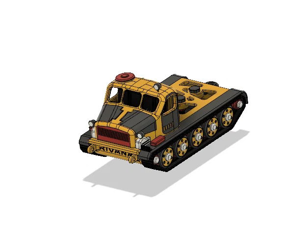 Khung gầm máy kéo pháo màu vàng (Yellow Artillery Tractor Chassis) - Image 6